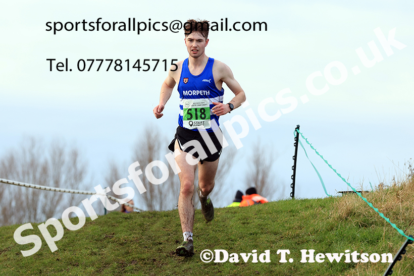 Mens under-20s 2024 NECAA Cross Country Champs., Temple Park, South Shields. Photo: David T. Hewitson/Sports for All Pics